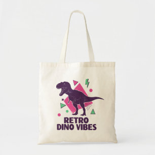 Retro-Dino-Vibes – T-Rex im Stil der 80er Tragetasche