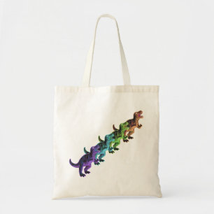 Retro-Dinosaurier Pop-Art-Tragetasche Tragetasche