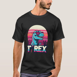 Retro-Dinosaurier T-Rex Lustiges Dinosaurier-Novel T-Shirt