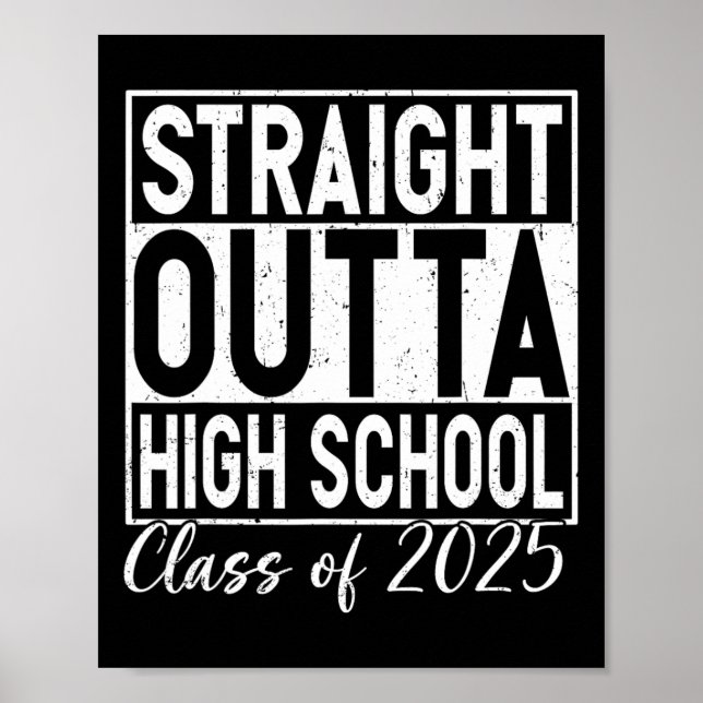 Retro direkt über den Abschluss der High School CL Poster (Vorne)