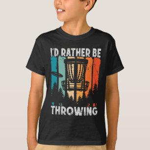 Retro Disc Golf Frolf Fliegen Ich Würde Mich Liebe T-Shirt