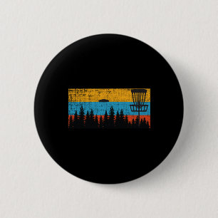Retro Disc Golf Frolf Frisbee Vintage 70er 80er St Button