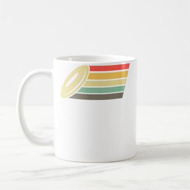Retro Disc Golf Frolf - Vintage Frisbee Golf Kaffeetasse (Links)