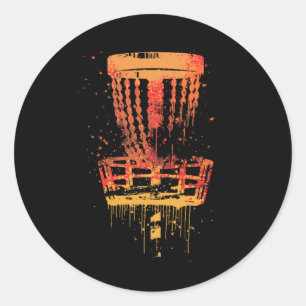 Retro Disc Golf Frolf - Vintage Frisbee Golf  Runder Aufkleber