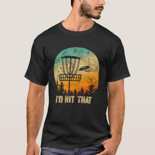 Retro-Disc-Golf-Sport Sonnenuntergang Vintage-Fris T-Shirt