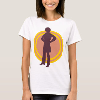 Retro-Disco 70er Jahre Silhouette T-Shirt