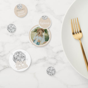 Retro Disco Ball Brautparty Foto Konfetti