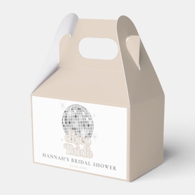 Retro Disco Ball Brautparty Geschenkschachtel (Vorderseite)