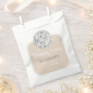 Retro Disco Ball Brautparty Vielen Dank Geschenktütchen