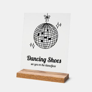 Retro Disco Ball Dancing Shows Acrylschild