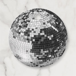 Retro Disco Ball funkeln Glitzer Silber Geburtstag Geschenkanhänger