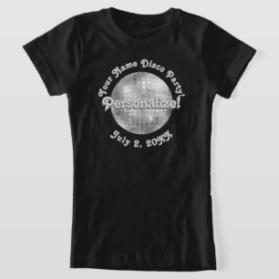Retro Disco Ball PERSONALISIERTER T - Shirt