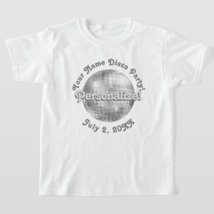 Retro Disco Ball PERSONALISIERTER T - Shirt