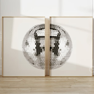 Retro Disco Ball Set von 2
