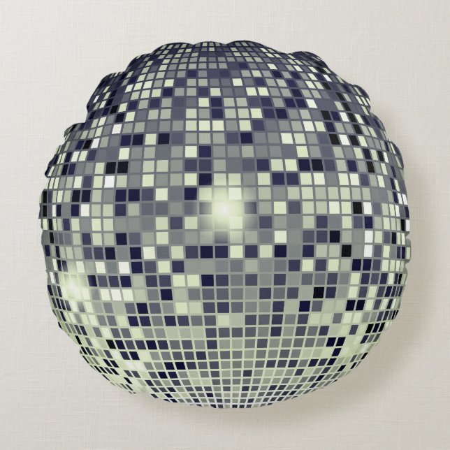 Retro Disco Ball Throw Kissen - Bold Vintag Vibes (Vorderseite)