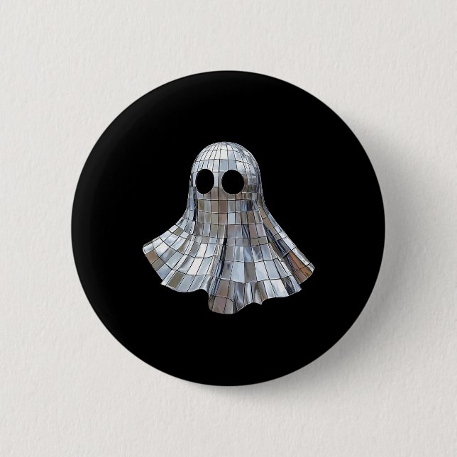 Retro Disco Boo Halloween Boo in Boujee Spooky Dis Button (Vorderseite)