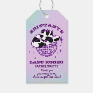 Retro Disco Cowgirl Junggeselinnen-Abschied Geschenkanhänger
