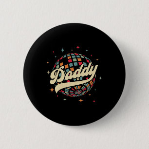 Retro Disco Daddy 60er 70er Herren-Party-Kostüm Va Button