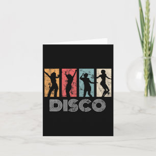 Retro Disco Dance 70er 80er Party Dance Dancer Karte