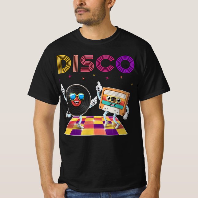 Retro Disco Dance Party T-Shirt (Vorderseite)