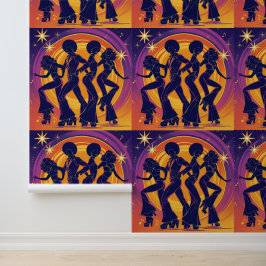 Retro Disco Dancers Peak and Stick for a Fun Vibe Tapete