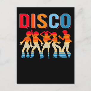 Retro Disco Dancing Girls 70er 80er African Dancer Postkarte