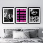 Retro Disco Days Disco Ball Black & White Pink Bilderwand Sets<br><div class="desc">Retro Disco Days Disco Ball Black & White Pink Wall Art Sets</div>