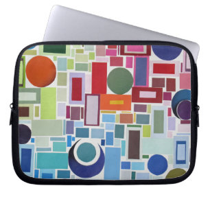 Retro-Disco-Farbkollage-Mosaik der 60er Jahre Abst Laptopschutzhülle