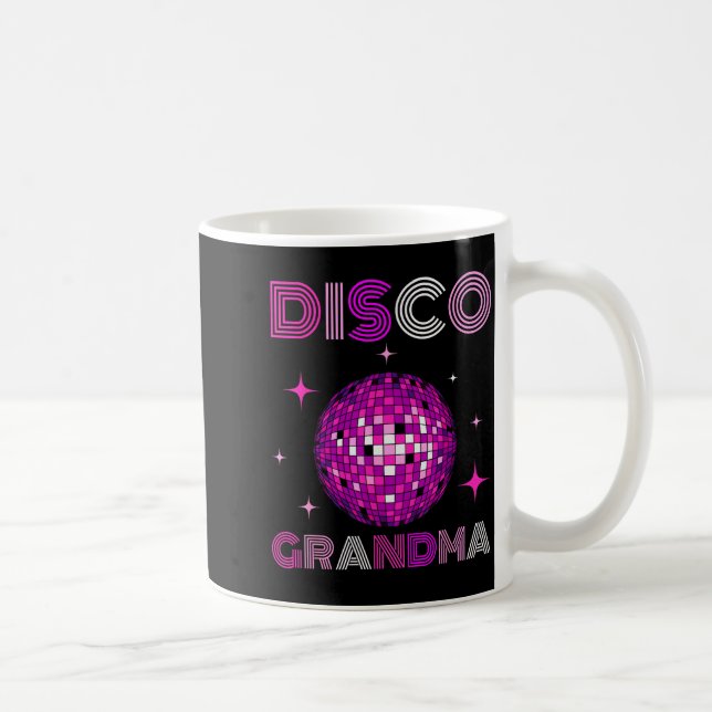 Retro Disco Grandma 70s 80s Dance Party Mirror Bal Kaffeetasse (Rechts)