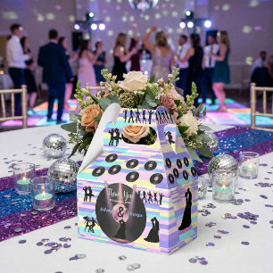 Retro-Disco-Hochzeit Geschenkschachtel