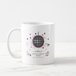 Retro-Disco-Junggesellinnenparty Weltraum-Cowgirl  Kaffeetasse
