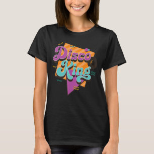 Retro Disco King Colorful Matching 60er Jahre 70er T-Shirt