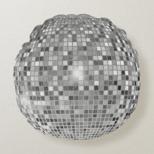 Retro Disco-Kugel - Tanzparty Rundes Kissen