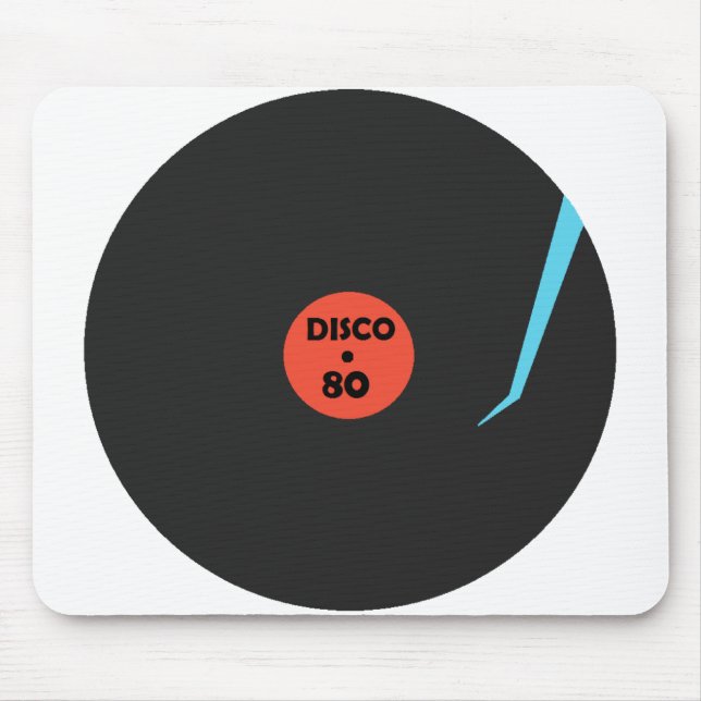 Retro Disco Mouse Pad Music Record Mousepad (Vorne)