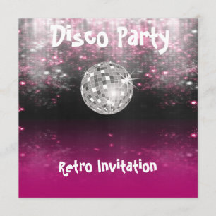 Retro-Disco-Party-Einladung Einladung