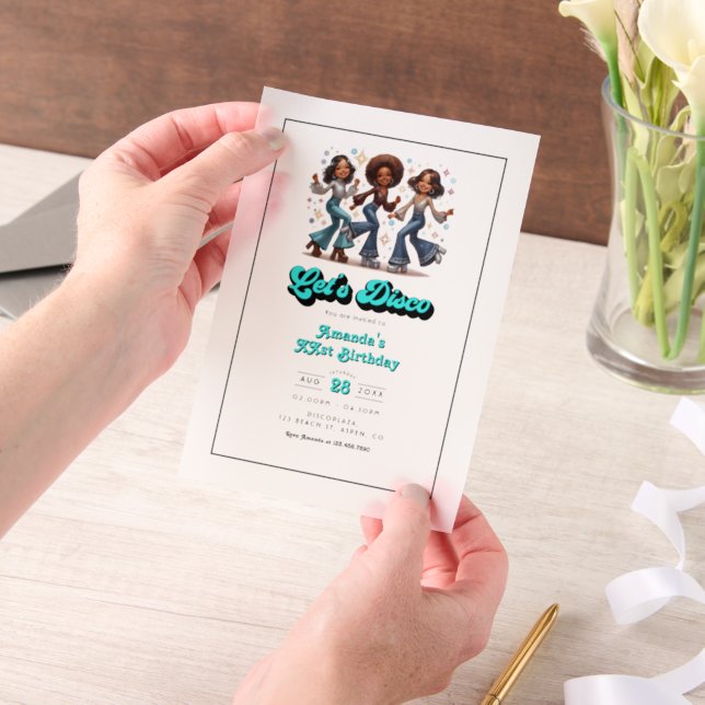 Retro Disco Queens Birthday Party Foto (Handgehalten)