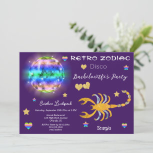 Retro Disco Scorpio Einladung