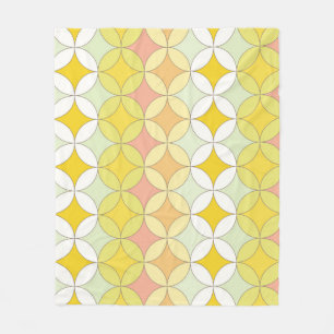 Retro Disco Style Nahtloses Muster Fleecedecke