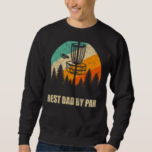 Retro Disk Golf Best Vater Sunset Vintag Frisbee G Sweatshirt
