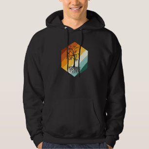 Retro Disk Golf Tree Hoodie