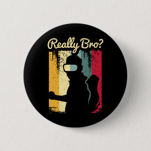 Retro-Distressed-Art Virtual-Reality-Grafik für ei Button