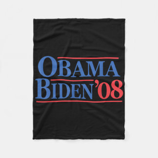 Retro Distressed Vintag Obama Biden 08 Kampagne Fleecedecke