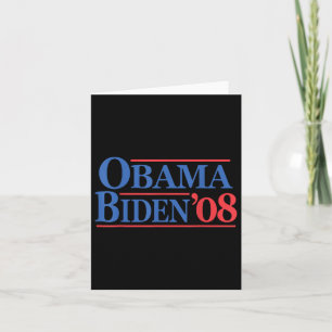 Retro Distressed Vintag Obama Biden 08 Kampagne Karte