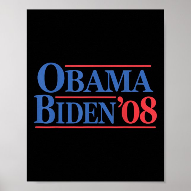 Retro Distressed Vintag Obama Biden 08 Kampagne Poster (Vorne)