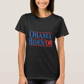 Retro Distressed Vintag Obama Biden 08 Kampagne T-Shirt