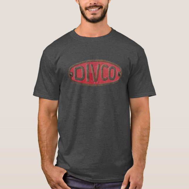 Retro Divco Milch-Lieferwagen T-Shirt (Vorderseite)