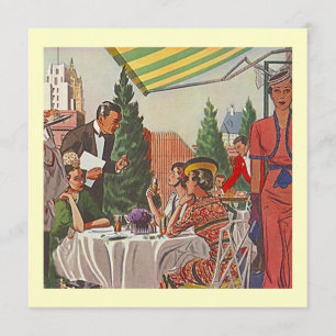 Retro Do Lunch Lady Friends Einladung