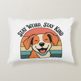 Retro Dog Kindness Quote Rectangular Pillow Dekokissen