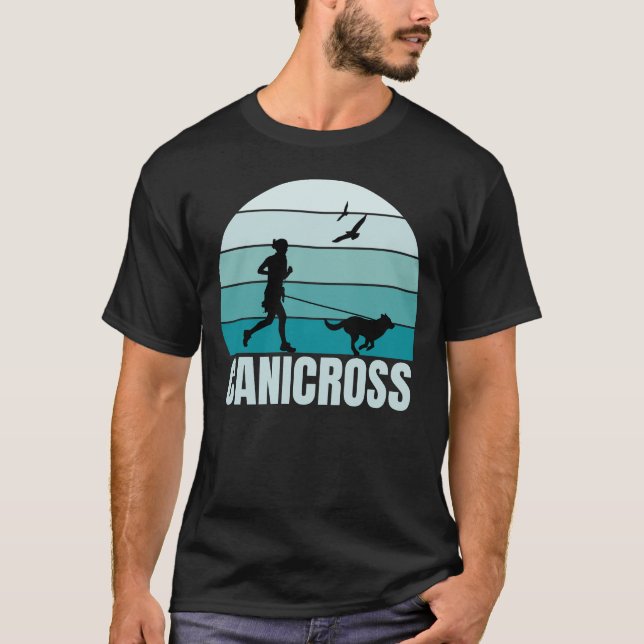 Retro Dog Lover Canicross T-Shirt (Vorderseite)