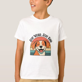 Retro Dog Positive Kids Graphic T-Shirt